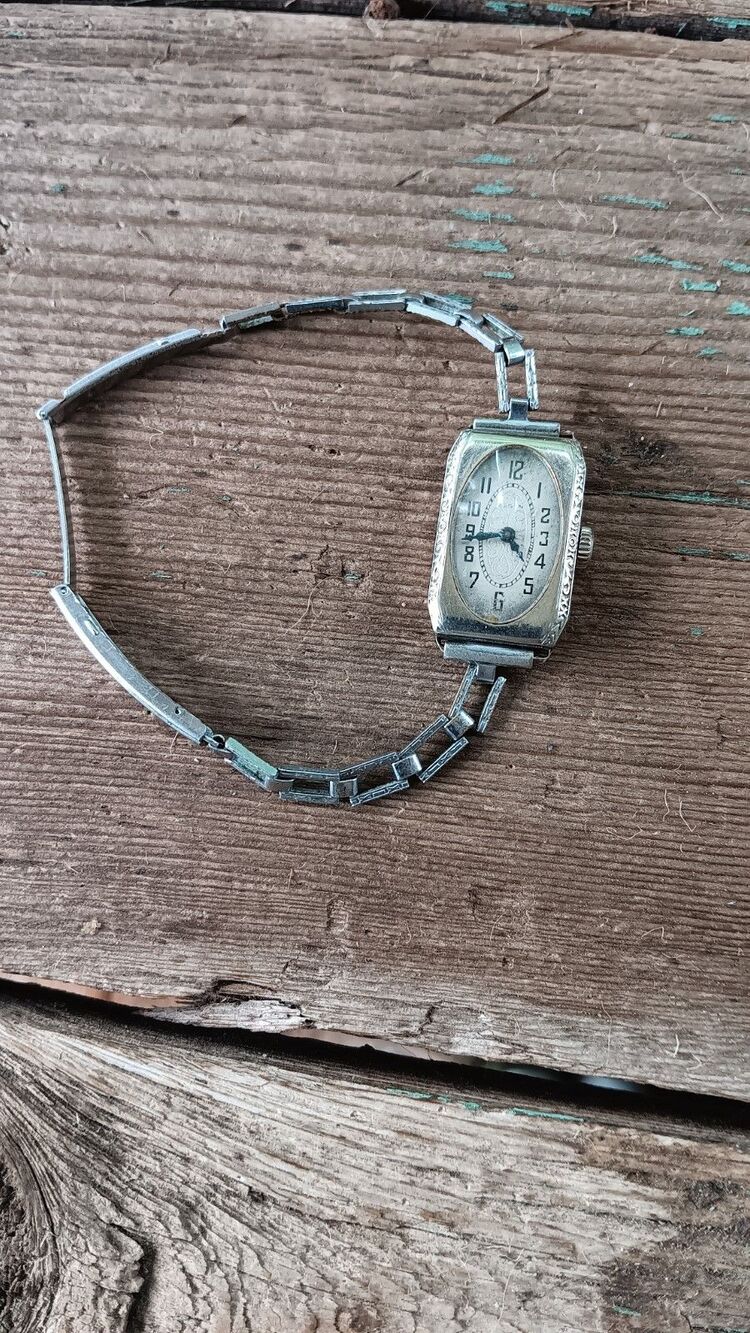 Antique Elgin Art Deco Ladies Watch 14K Gold Fill